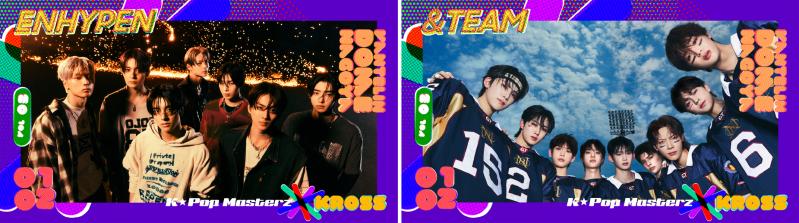 『K-Pop Masterz×KROSS vol.3』 第2弾アーティスト発表！ENHYPEN, &TEAMの出演が決定！