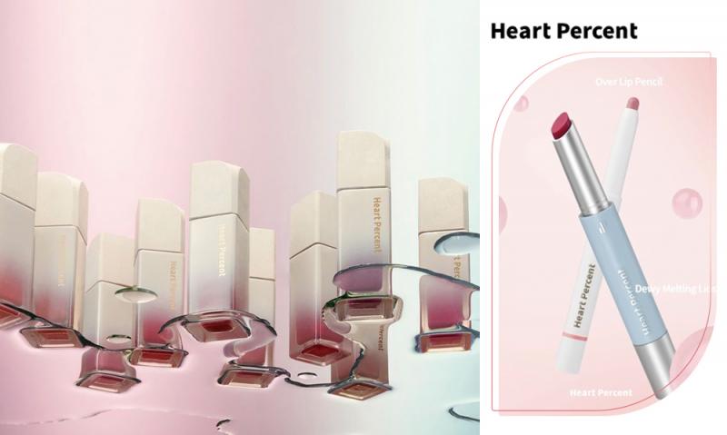 韓国唇を演出するHeart Percent 「ドットオンムードリップペンシル」がLIPSリップライナー部⾨で1位を獲得