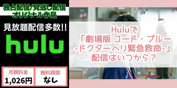 劇場版 コード・ブルー-ドクターヘリ緊急救命- hulu