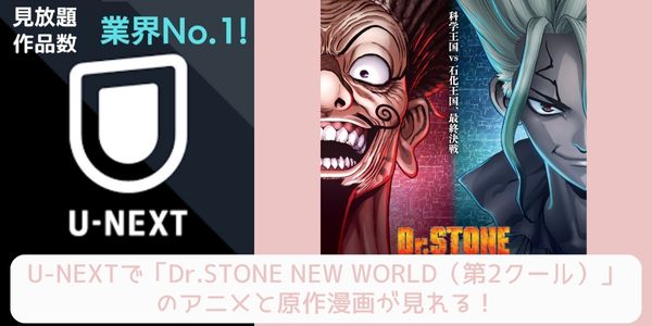unext Dr.STONE NEW WORLD (3期 第2クール) 配信