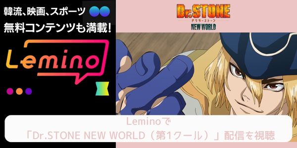 lemino Dr.STONE NEW WORLD（第1クール） 配信
